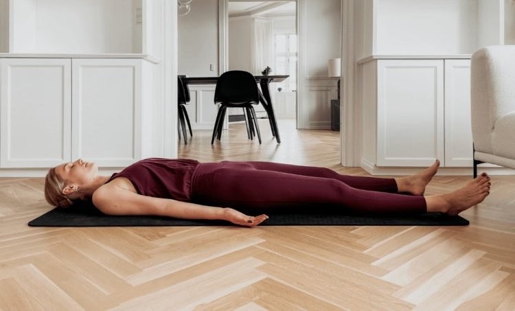Yoga corpse pose
