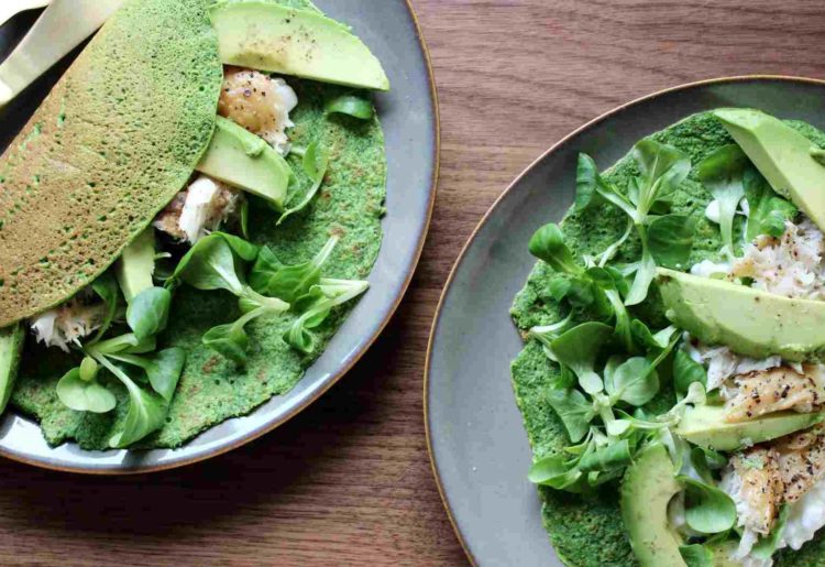 Spinatpandekager med fyld